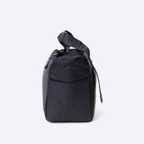 Commute Series Tote Lunch Bag Black — lifestyle flat lay | Spixal