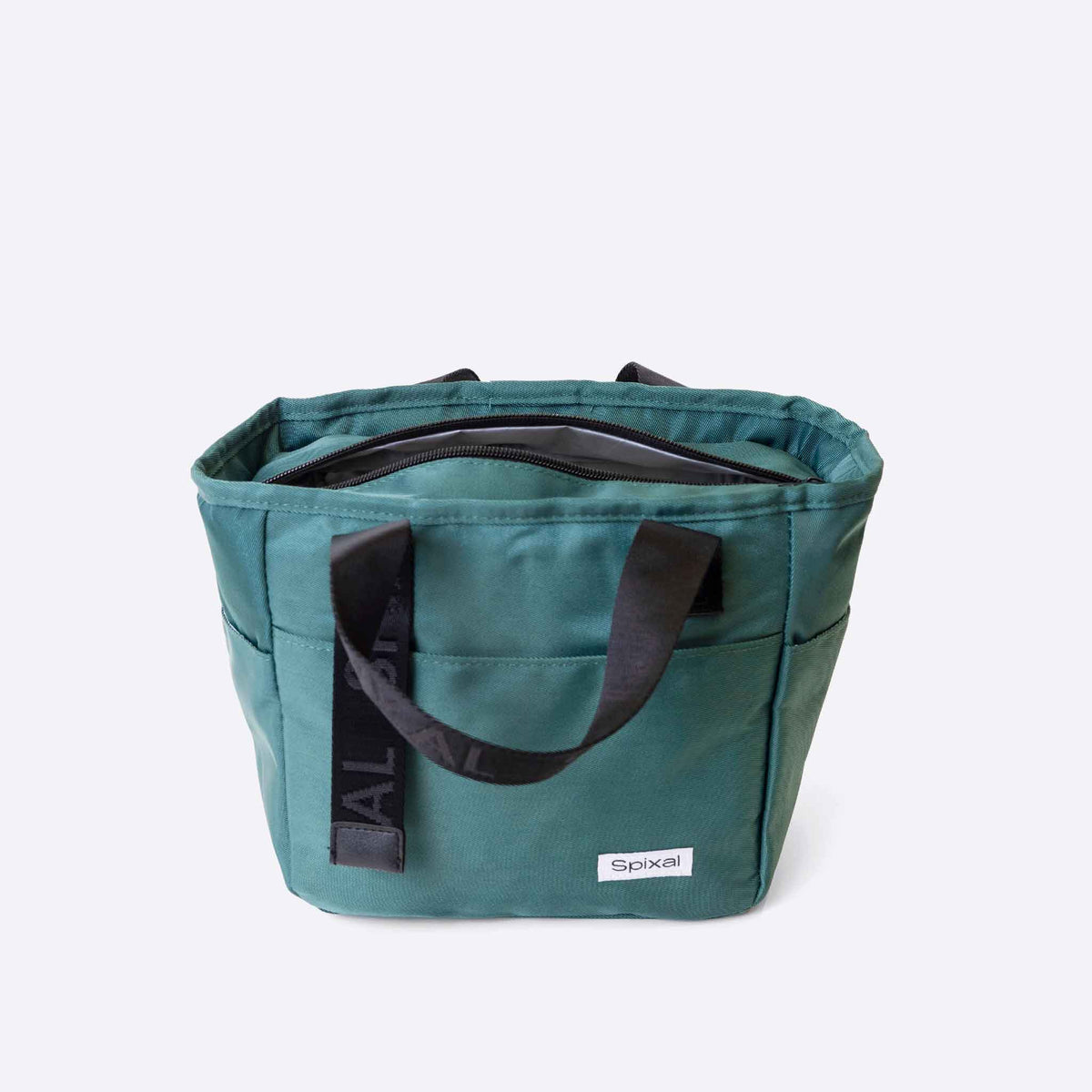 Commute Series Insulated Tote Lunch Bag Green — Holds work lunches  | Spixal