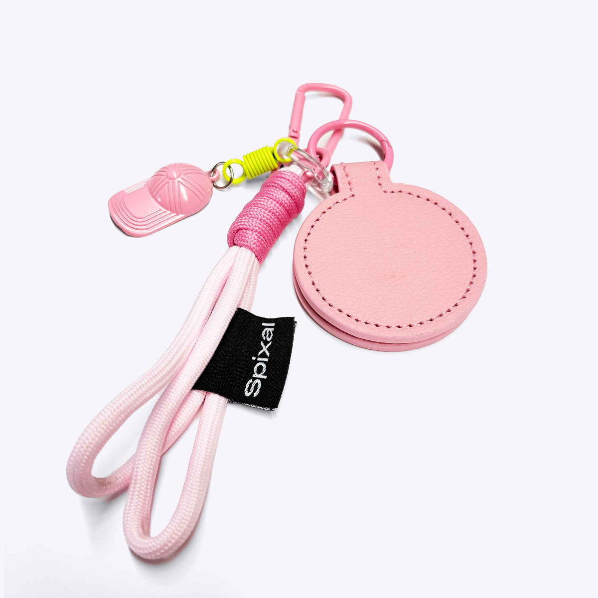Pink Spixal Magnetic Hat Clip On White Background