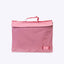 Matching pink kids library bag with velcro flap and carry handle, front view | Axis bundle | Spixal