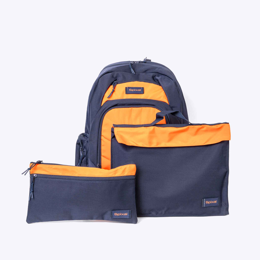 Axis Kids Backpack Bundle – Navy Orange