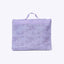 Matching purple kids library bag with velcro flap and carry handle, front view | Axis bundle | Spixal