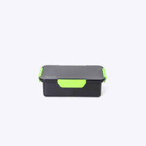 Quad Bento Lunch Box Black — interior pockets and organisation detail | Spixal