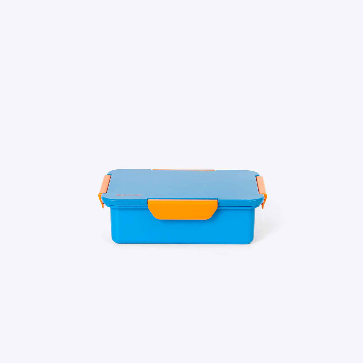 Quad Bento Lunch Box Blue — lifestyle flat lay | Spixal