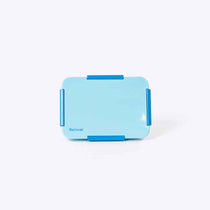 Quad Bento Lunch Box Light Blue — 4 compartment modular bento with removable dividers | Spixal