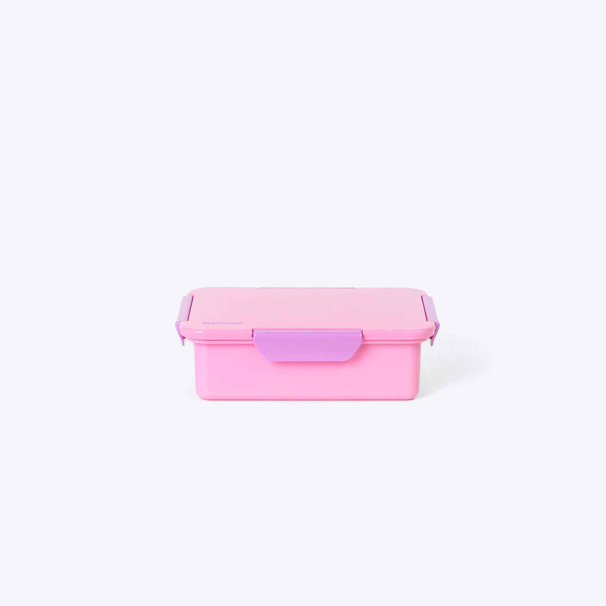 Quad Bento Lunch Box Pink — lifestyle flat lay | Spixal