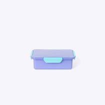 Quad Bento Lunch Box Purple — interior pockets and organisation detail | Spixal