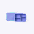 Quad Bento Box Lunch Box Purple - Adjustable Compartments