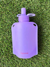 Reusable yoghurt pouch purple silicone refillable | spixal