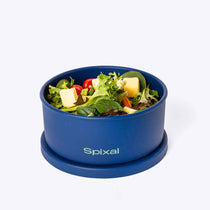 Round Bento Blue — side view | Spixal