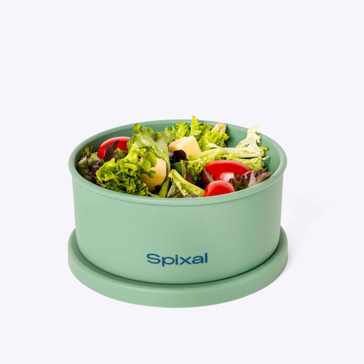 Round Bento Green — side view | Spixal