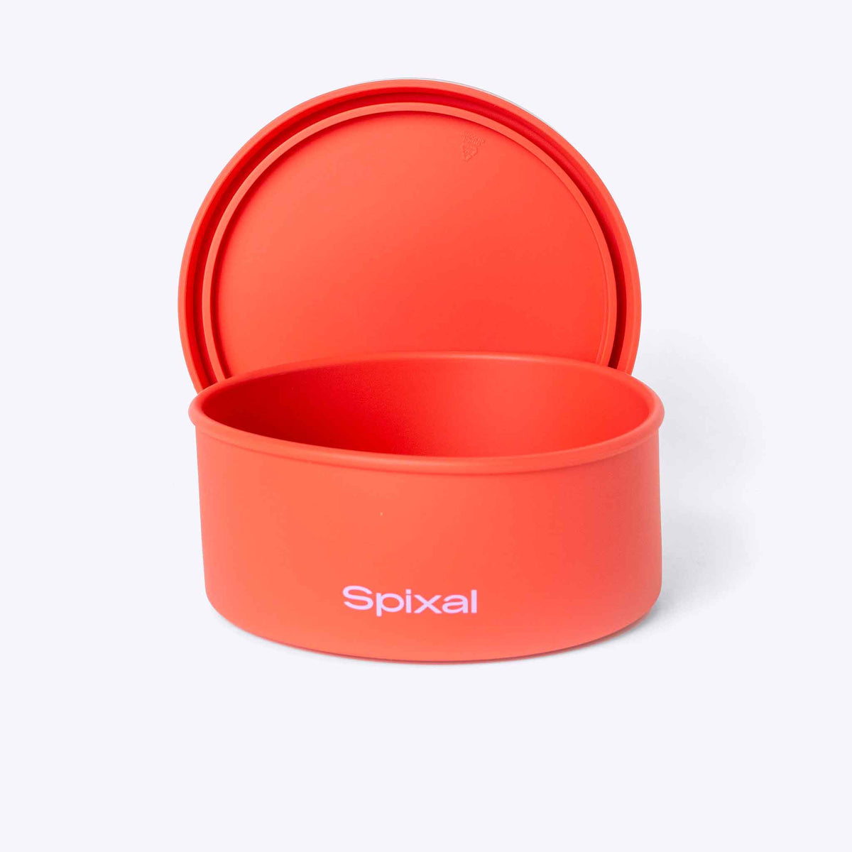Round Bento Coral — lifestyle flat lay | Spixal