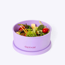 Round Bento Lunch Bowl Purple — pack salads and leftovers for lunches | Spixal