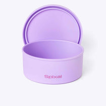 Round Bento Purple — interior pockets and organisation detail | Spixal