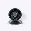 Roundie Bento Lunch Box Black — 6 compartment round bento with centre dipping container | Spixal