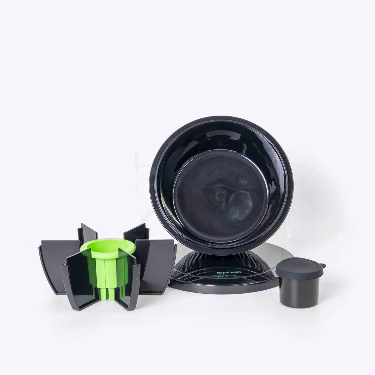 Roundie Bento Lunch Box Black — converts from bento to bowl | Spixal