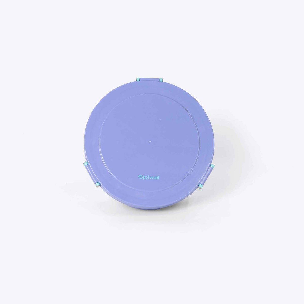 Roundie Bento Lunch Box Purple — detail and hardware close up | Spixal