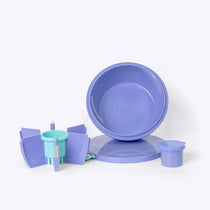 Roundie Bento Lunch Box Purple — converts from bento to lunch bow | Spixal