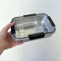 Core Lightweight Stainless Steel Large Durable Bento Lunch Box Black — Leakproof airtight seal lid | Spixal
