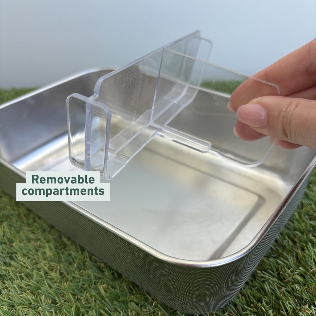 Core Lightweight Stainless Steel Large Durable Bento Lunch Box — removable compartments | Spixal