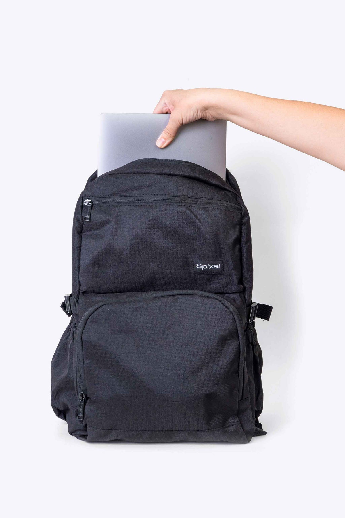 The Momentum Backpack — detail and hardware close up | Spixal