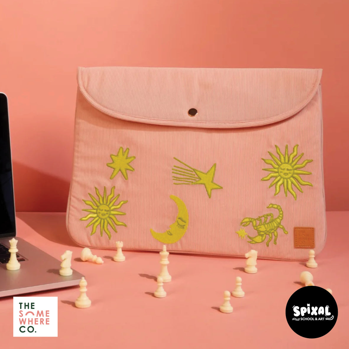 The Somewhere Co Laptop Sleeve 16 inch Soleil Corduroy