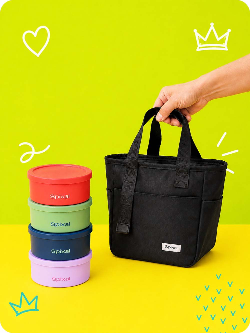 Fathers Day gift ideas for dads lunch bag and lunch box snack box bundle for meal prep | Spixal