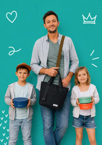 Fathers Day gift ideas for dads lunch bag and lunch box bundle from the kids | Spixal