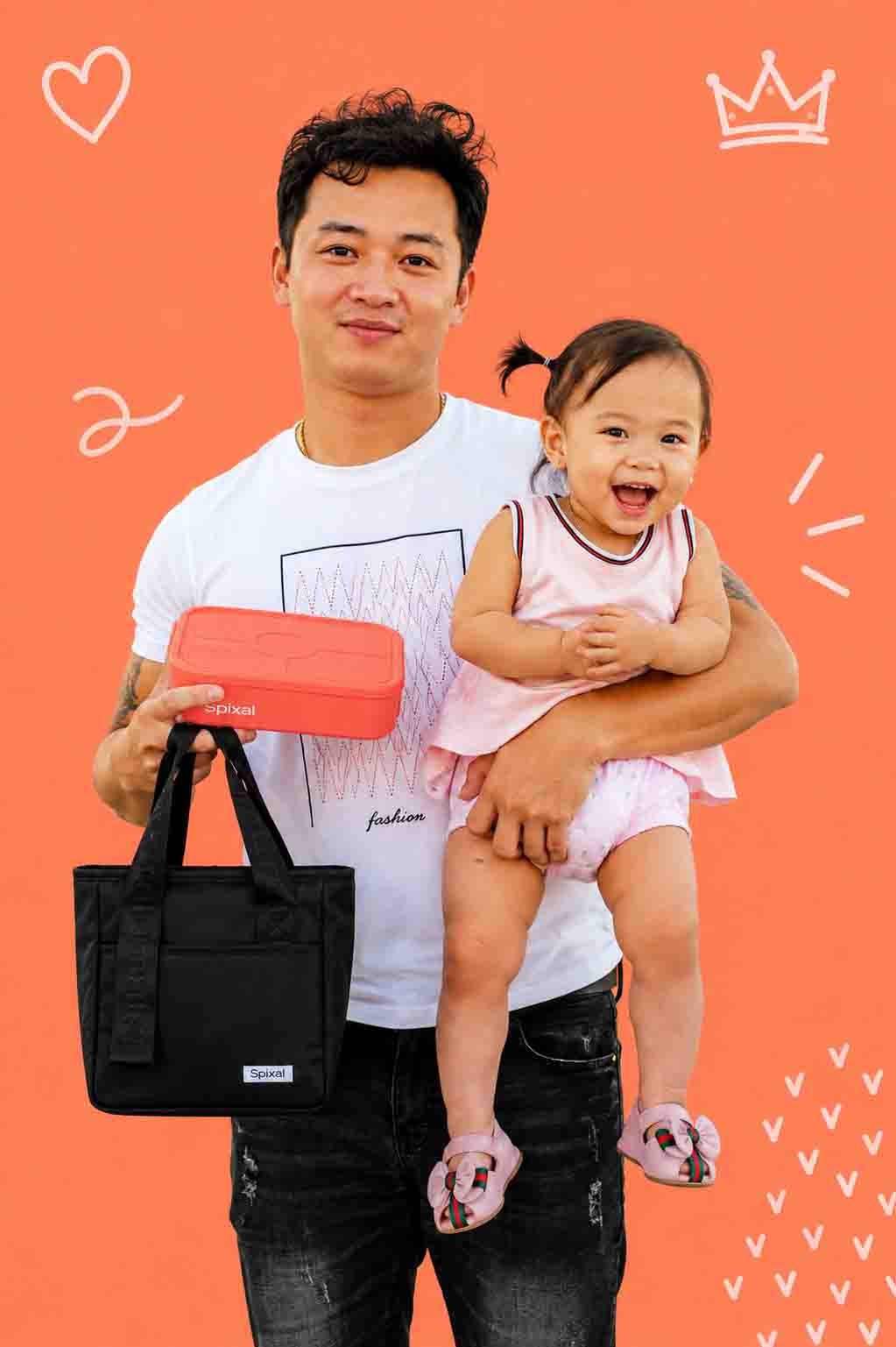 Fathers Day gift ideas for dads lunch bag and lunch box bundle | Spixal