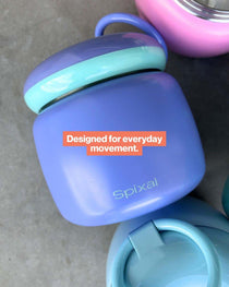 Large insulated food jar with carry handle | pack hot school lunches | Spixal