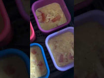 Air fryer muffins baked in Spixal Mini Snack Boxes