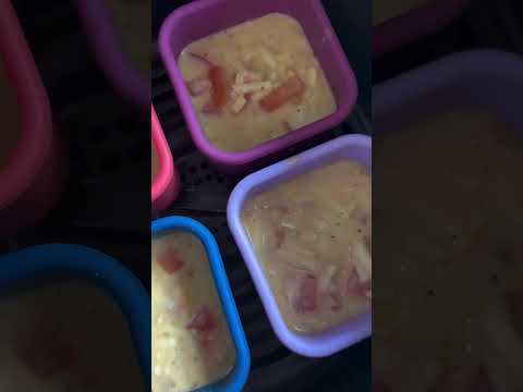 Air fryer muffins baked in Spixal Mini Snack Boxes