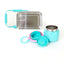 Teal stainless steel bento box with insulated food jar set | Spixal