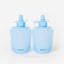 reusable yoghurt pouches easy to fill and easy to clean dishwasher safe blue | Spixal