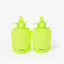 reusable yoghurt pouches easy to fill and easy to clean dishwasher safe green | Spixal