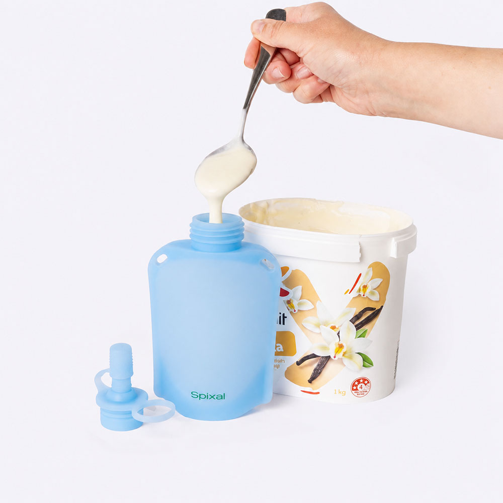 Reusable Yoghurt Pouches (2 Pack) - Blue Secondary image