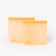 Food Pouch Reusable Zip Lock Bags (2 Pack) - Orange