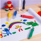 Faber Castell Little Creatives Jumbo Washable Squeezing Paint Brushes - Pack of 6 all in one paint-sample