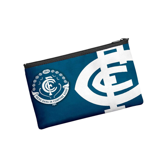 Pencil Case Neoprene 350x230mm Carlton Football Clb front