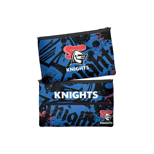 NRL Pencil Case Neoprene 350x230mm Newcastle Knights