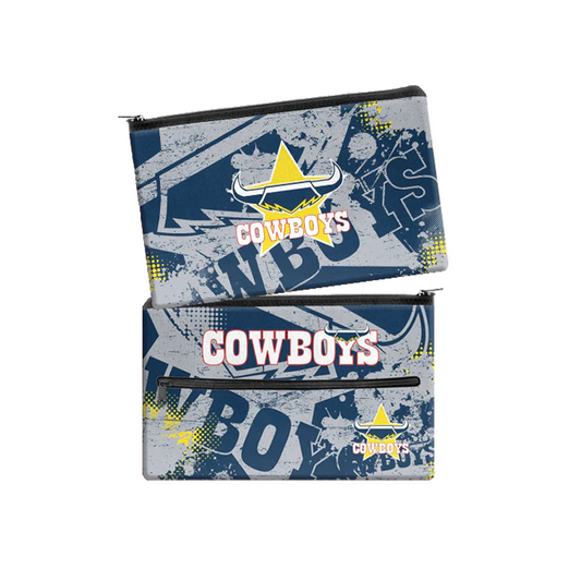 NRL Neoprene Pencil Case North QLD Cowboys