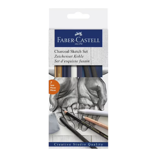 Faber Castell Mixed Media Sketch Set Charcoal set of 7