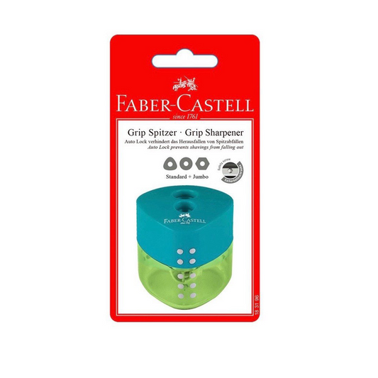 Faber Castell Pencil Sharpener Grip Auto Lock 2 Hole - grip lock mechanism