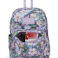 Jansport Superbreak Plus Backpack 8 Bit Floral front open pocket