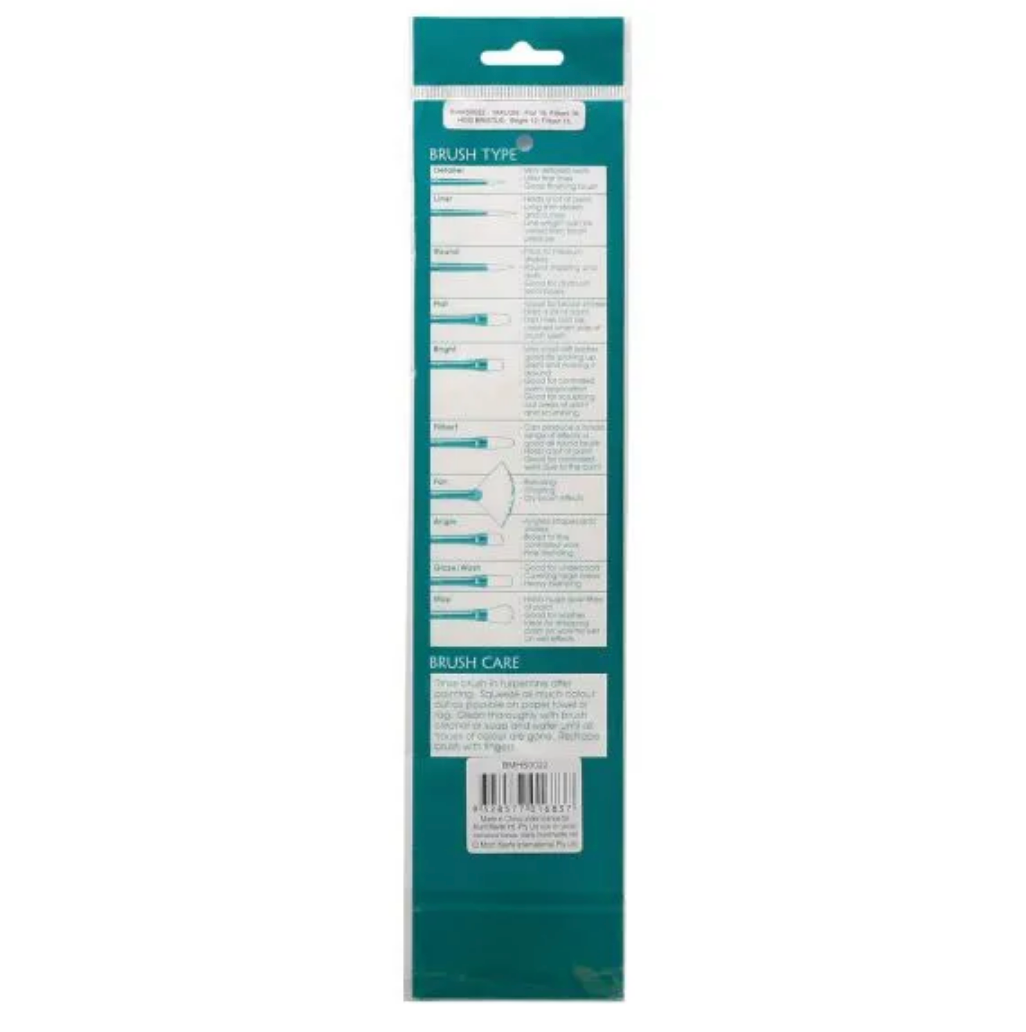 Mont Monte Brush Set Gallery Series Brush Set For Oil Paints 4pc - back view