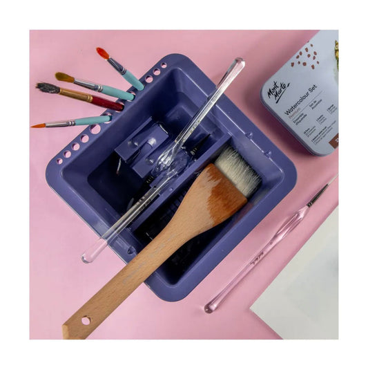 Mont Marte Brush Washer Twin Compartment - inside view