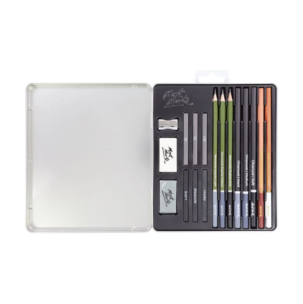 Mont Marte Sketch and Draw Collection Signature 17pc - inside