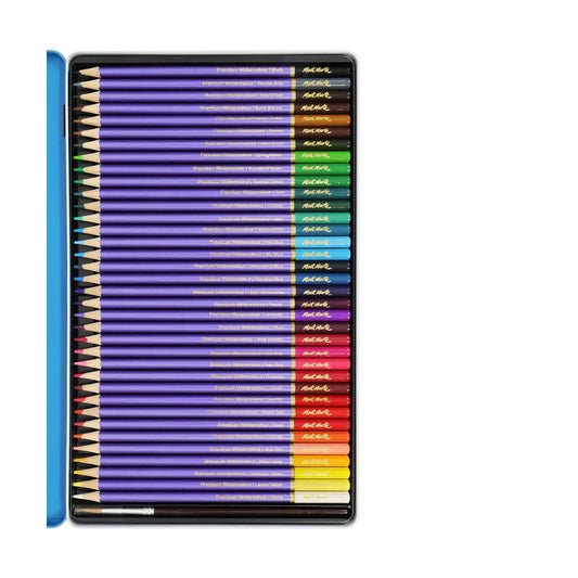 Mont Marte Watercolour Pencil 36pc Tin Set - 36 colours