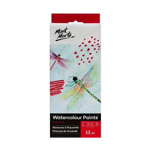 Mont Marte Watercolour Paint Set 12pc - front view