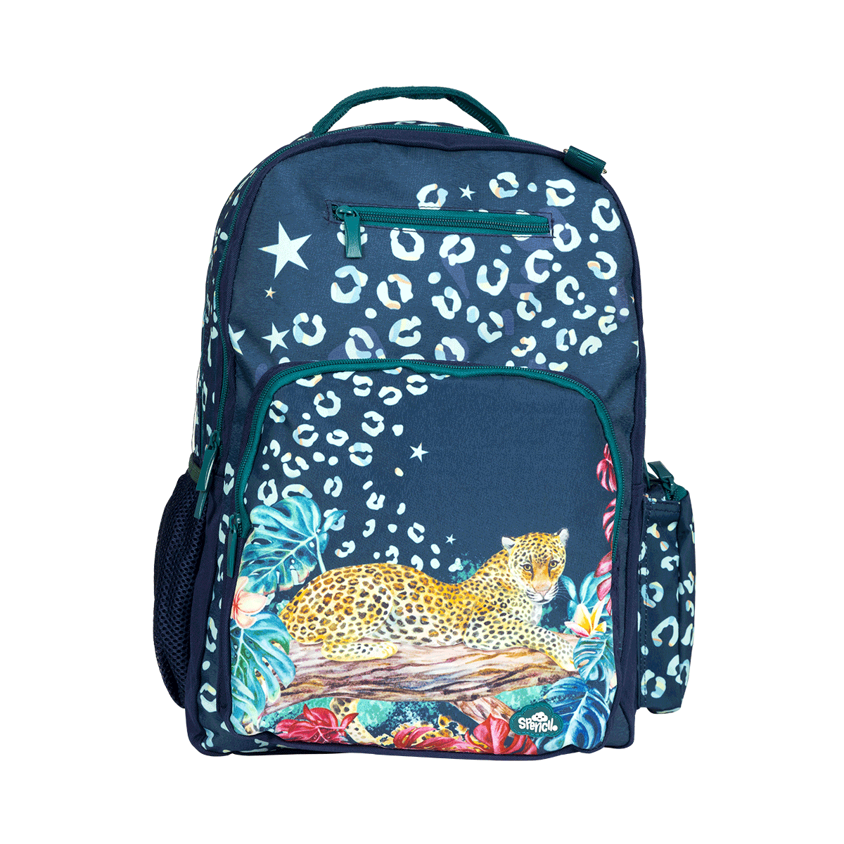 Spencil Big Kids School Bag Backpack Leopard Queen